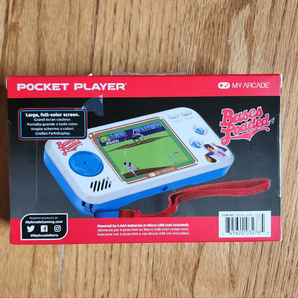 NEW My Arcade Pocket Player Sports Electronic Handheld Sports Gaming System